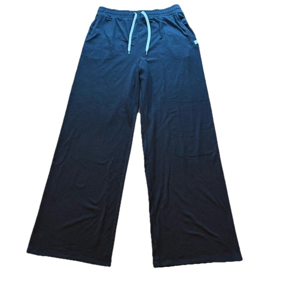 VUORI Women’s Halo Essential Wideleg Pant Black Heather Size L $118